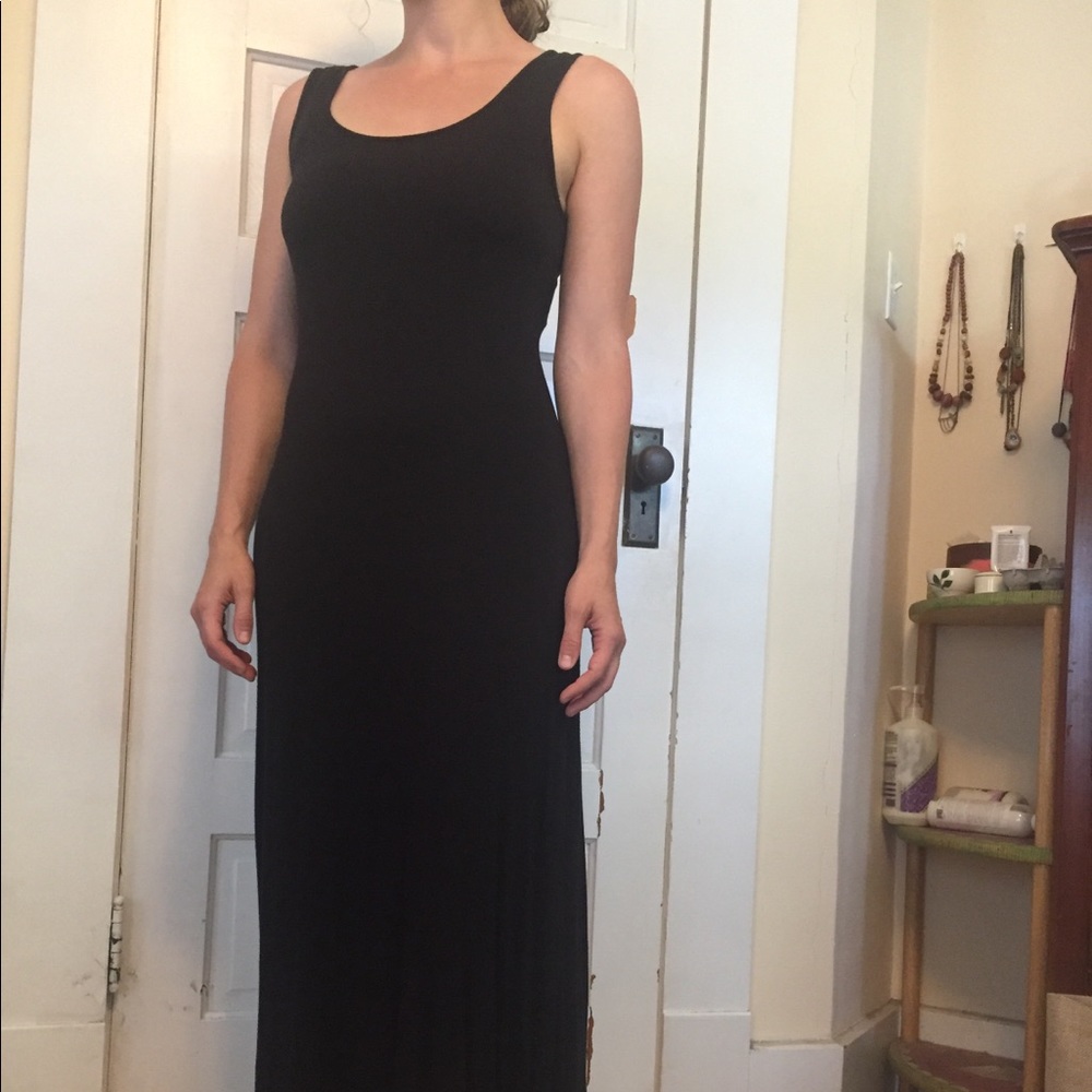 Black maxi dress